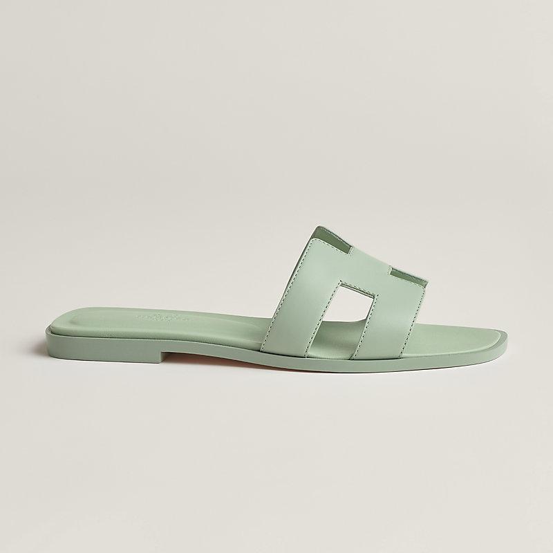 Giày Hermes Oran Sandal Nữ Xanh Mint